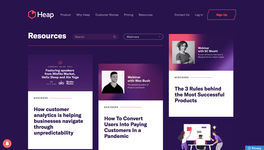 Heap Webinars