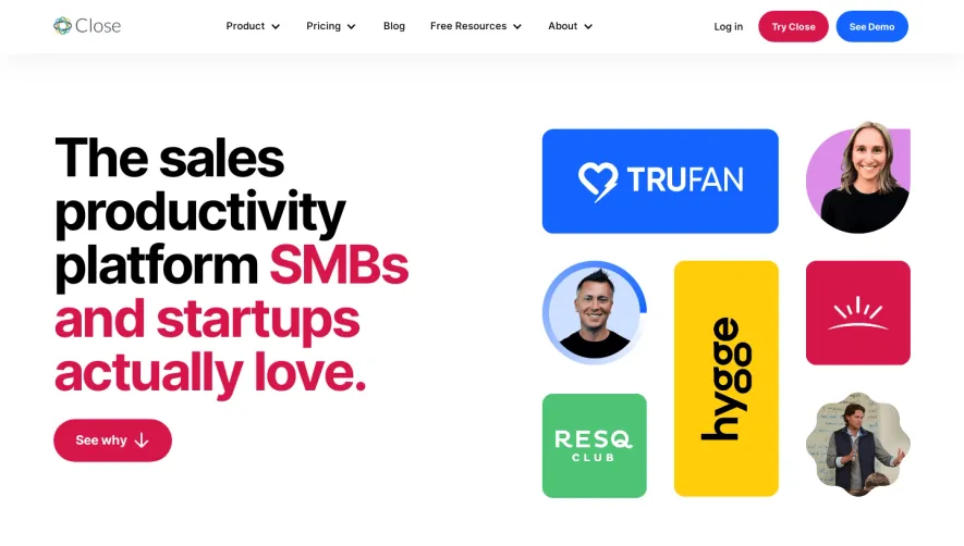 Close loud Customers Page