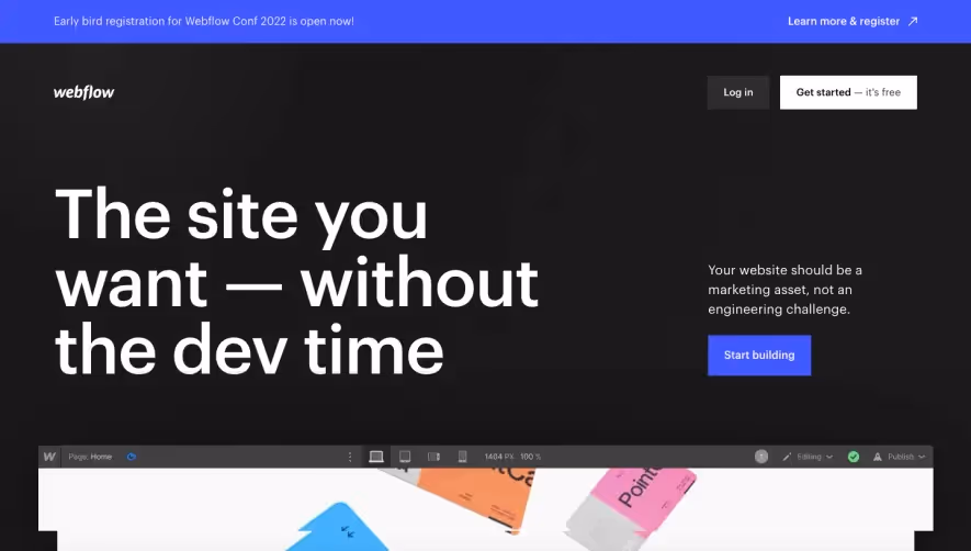 Webflow Landing Page