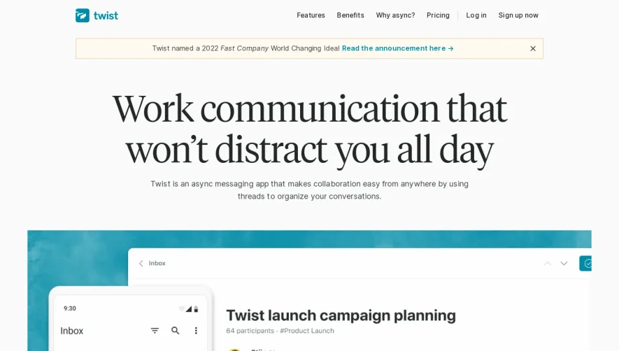 Twist Landing Page