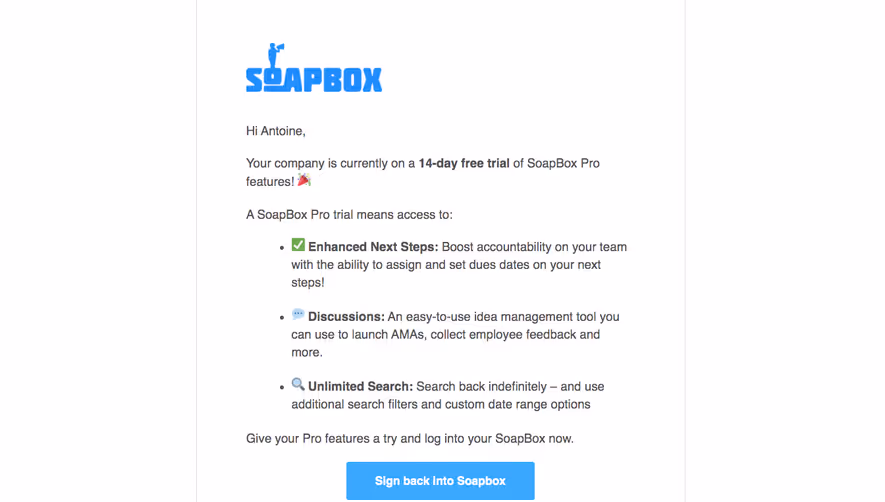 Hypercontext oapbox Free Trial Emails