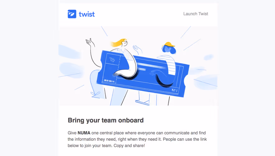 Twist Onboarding Emails