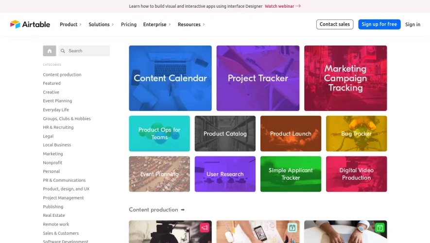 Airtable Templates Library