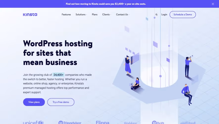 Kinsta Landing Page