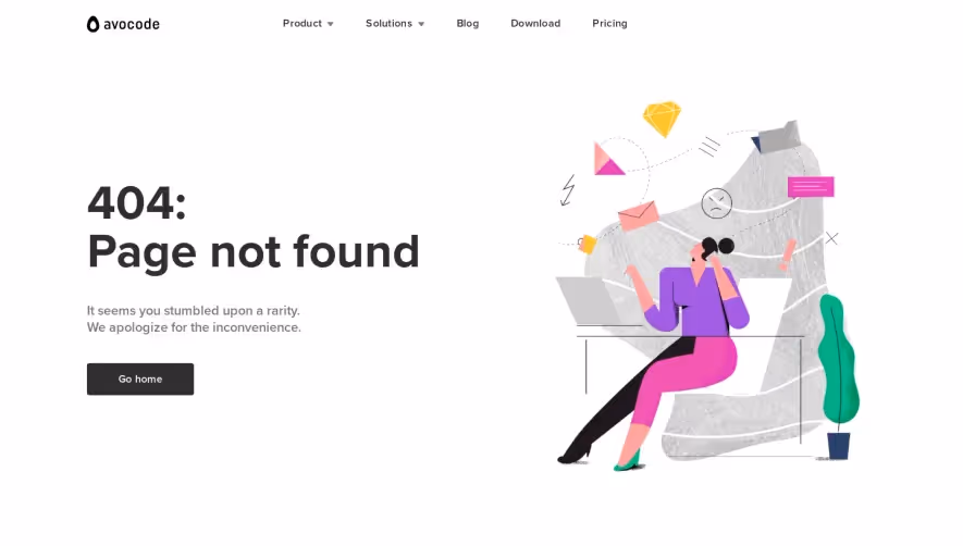 Avocode 404 Page