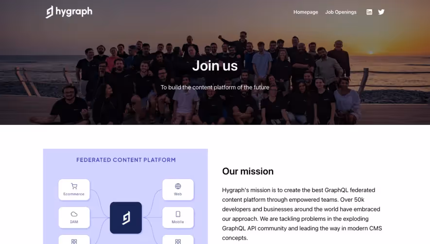 GraphCMS Careers Page