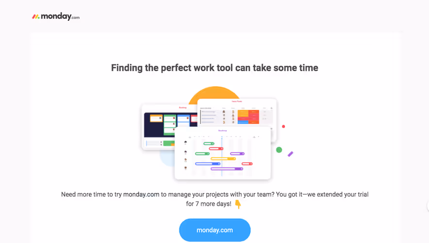 Monday Free Trial Emails