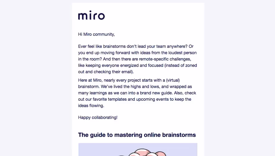 Miro Newsletters