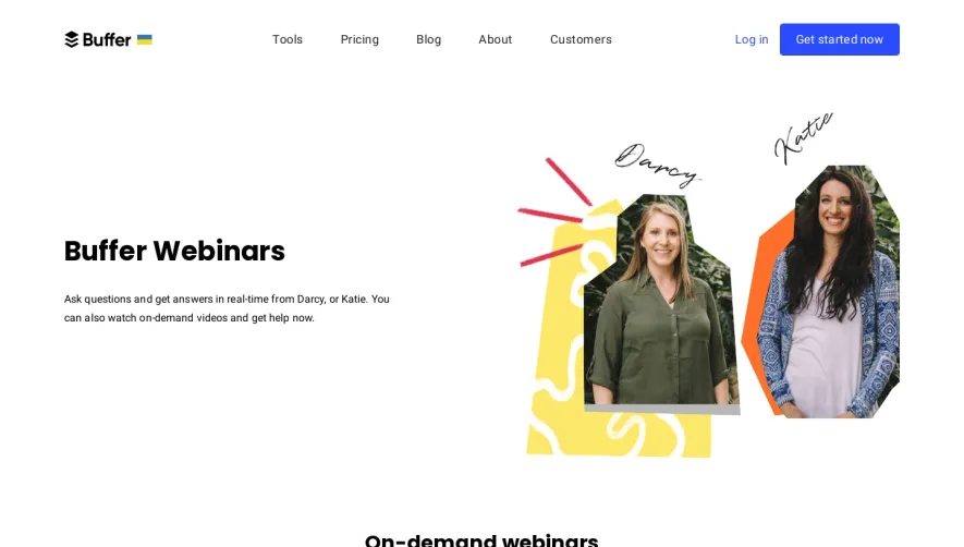 Buffer Webinars Page