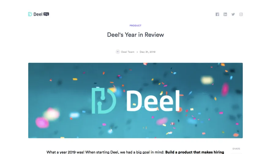 Deel Year Review