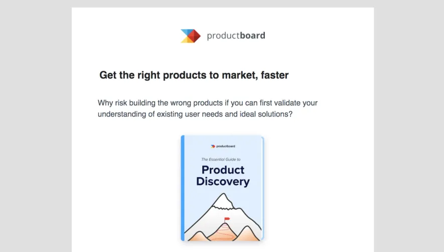 ProductBoard eBook Email