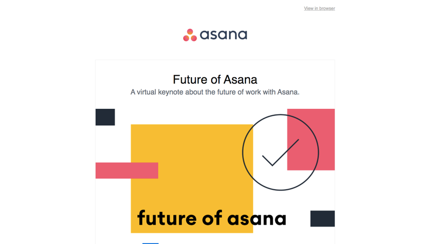 Asana Webinars Emails