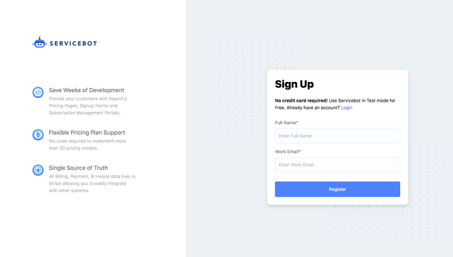 Billflow Signup Page