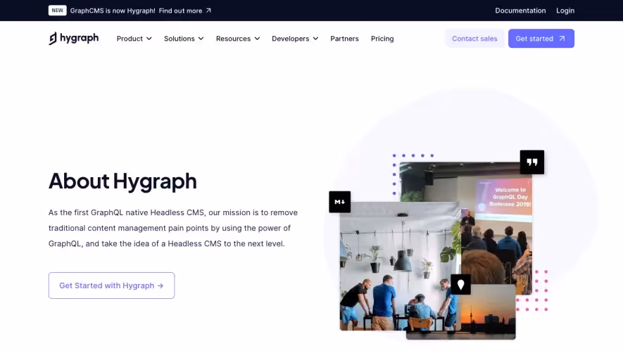 GraphCMS About Page
