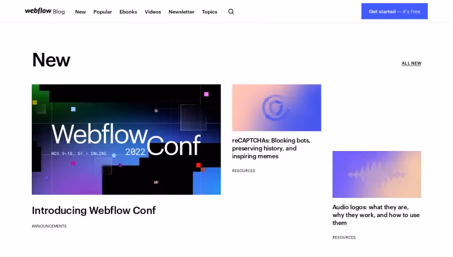 Webflow Blog Feed