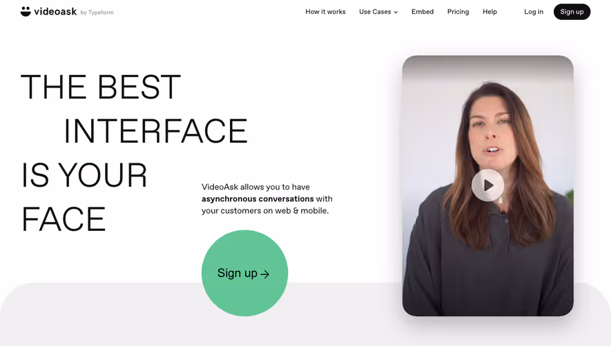 VideoAsk Landing Page
