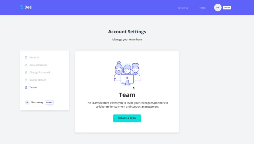 Deel Invite Team Members