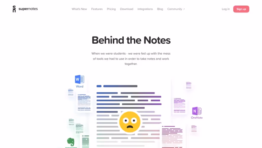 Supernotes About Page