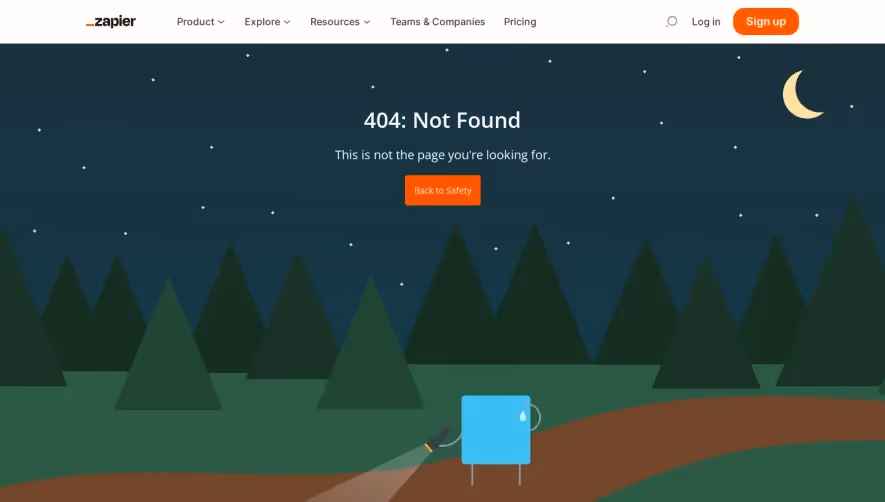 Zapier 404 Page