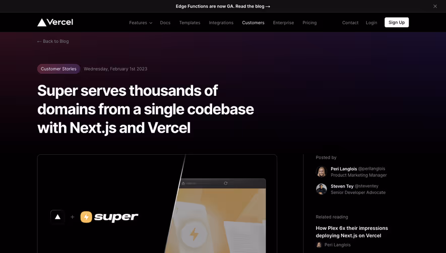 Vercel Blog Template