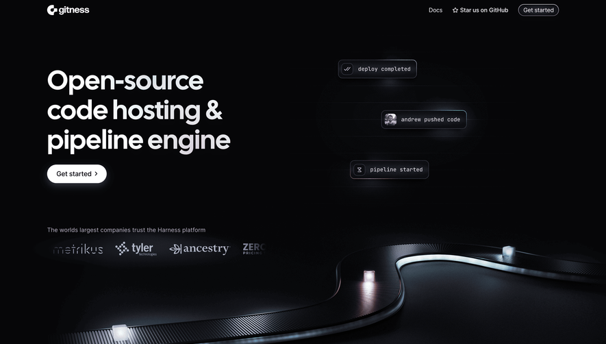 Gitness Landing Page