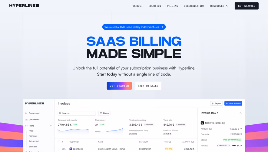 Hyperline Landing Page