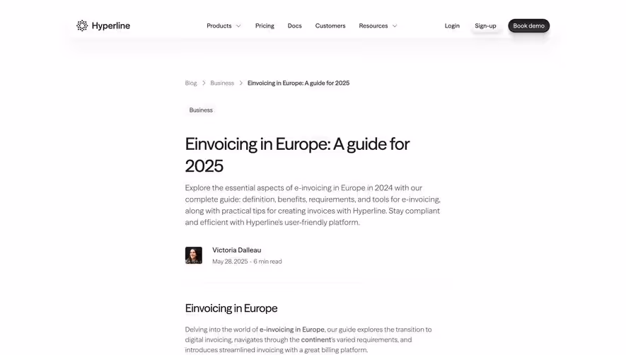 Hyperline Blog Template