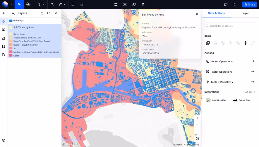 Atlas Melbourne Soil & Building Map