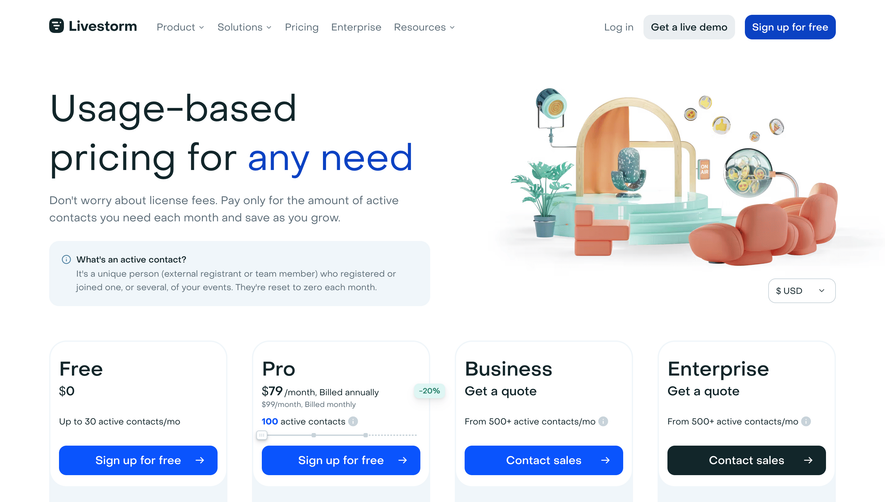Livestorm Pricing Page