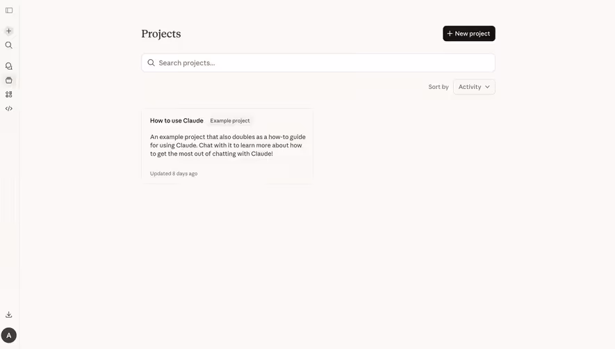 Claude Projects Dashboard