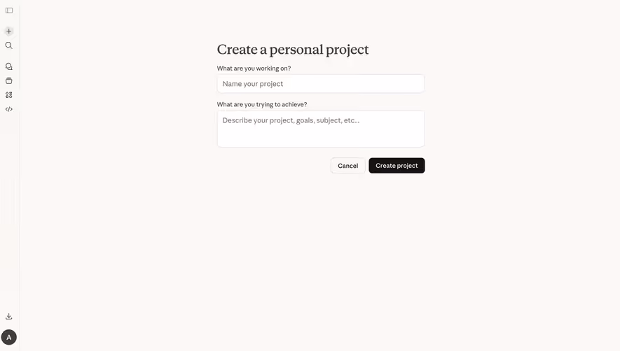 Claude Create New Project