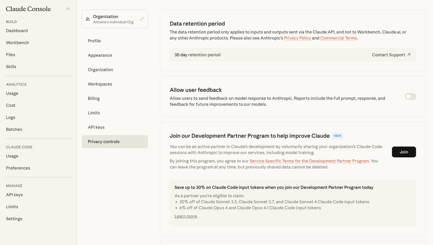 Claude Privacy Controls