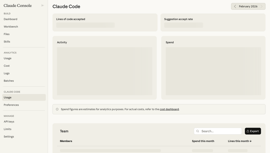 Claude Skeleton Screen