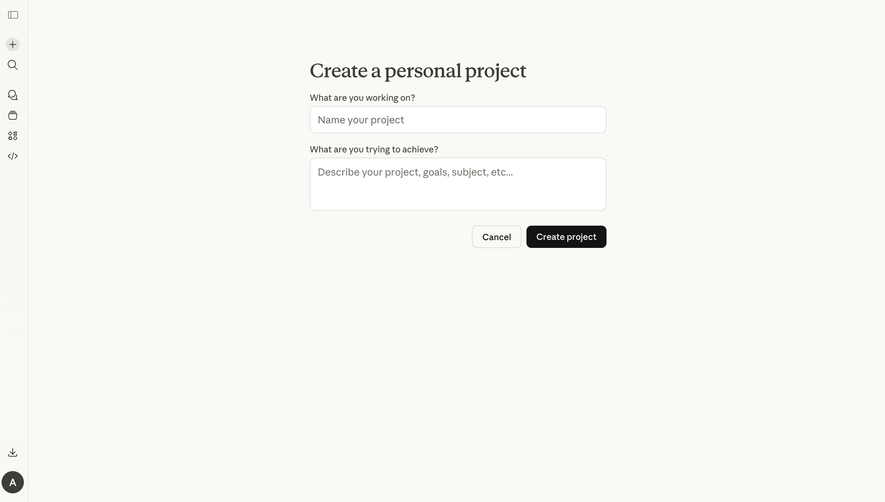 Claude Create New Project