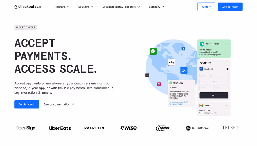 Checkout.com Features Page