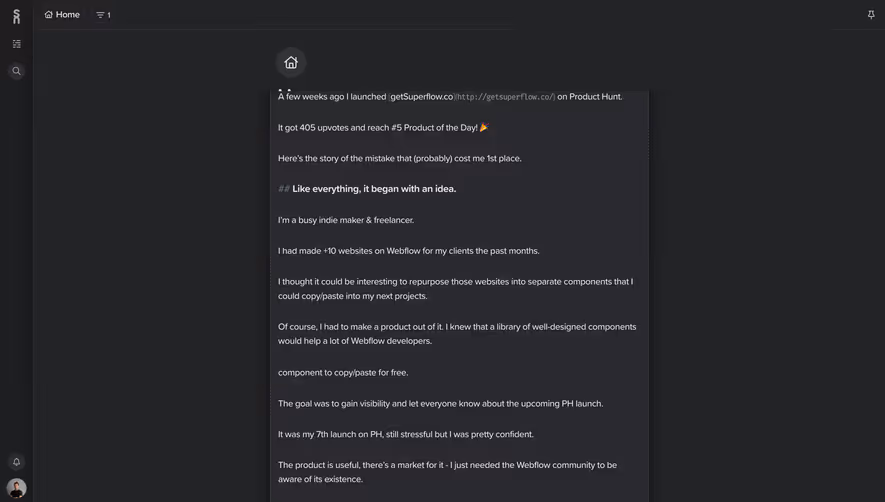 Supernotes Text Editor