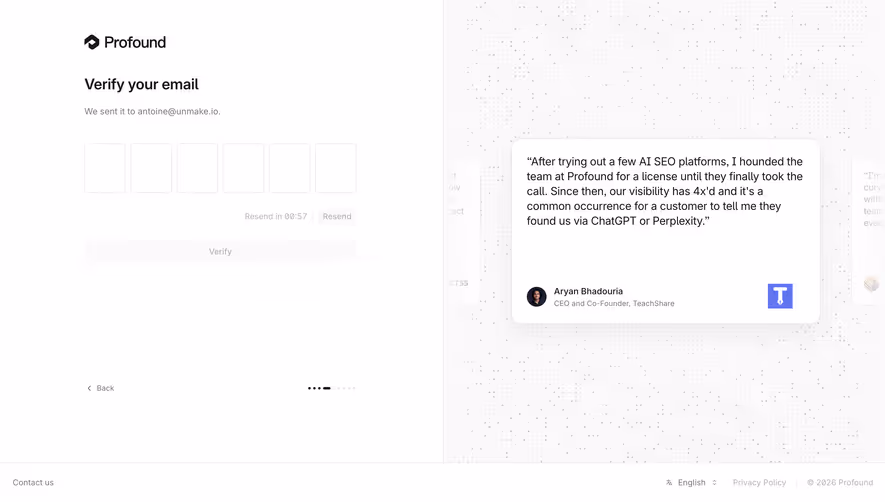 Profound Email Verification