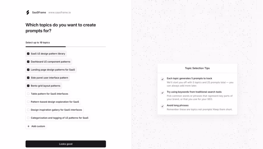 Profound Select Topics