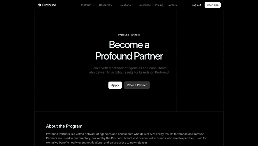 Profound Affiliate Page