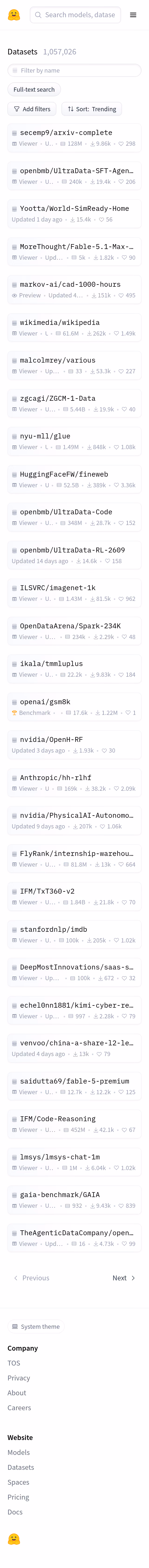 Hugging Face Browse AI Spaces