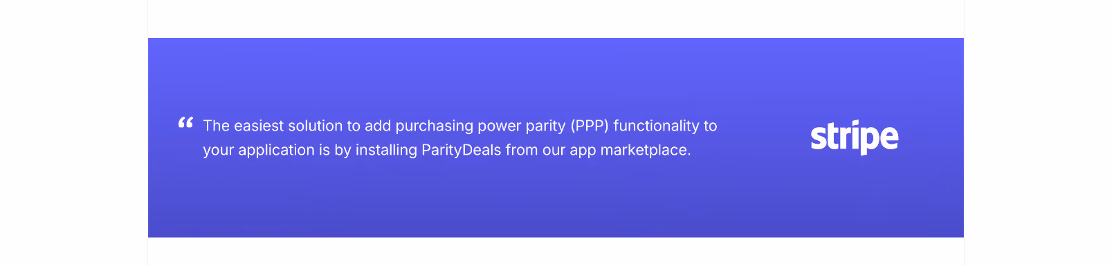 ParityDeals Testimonial