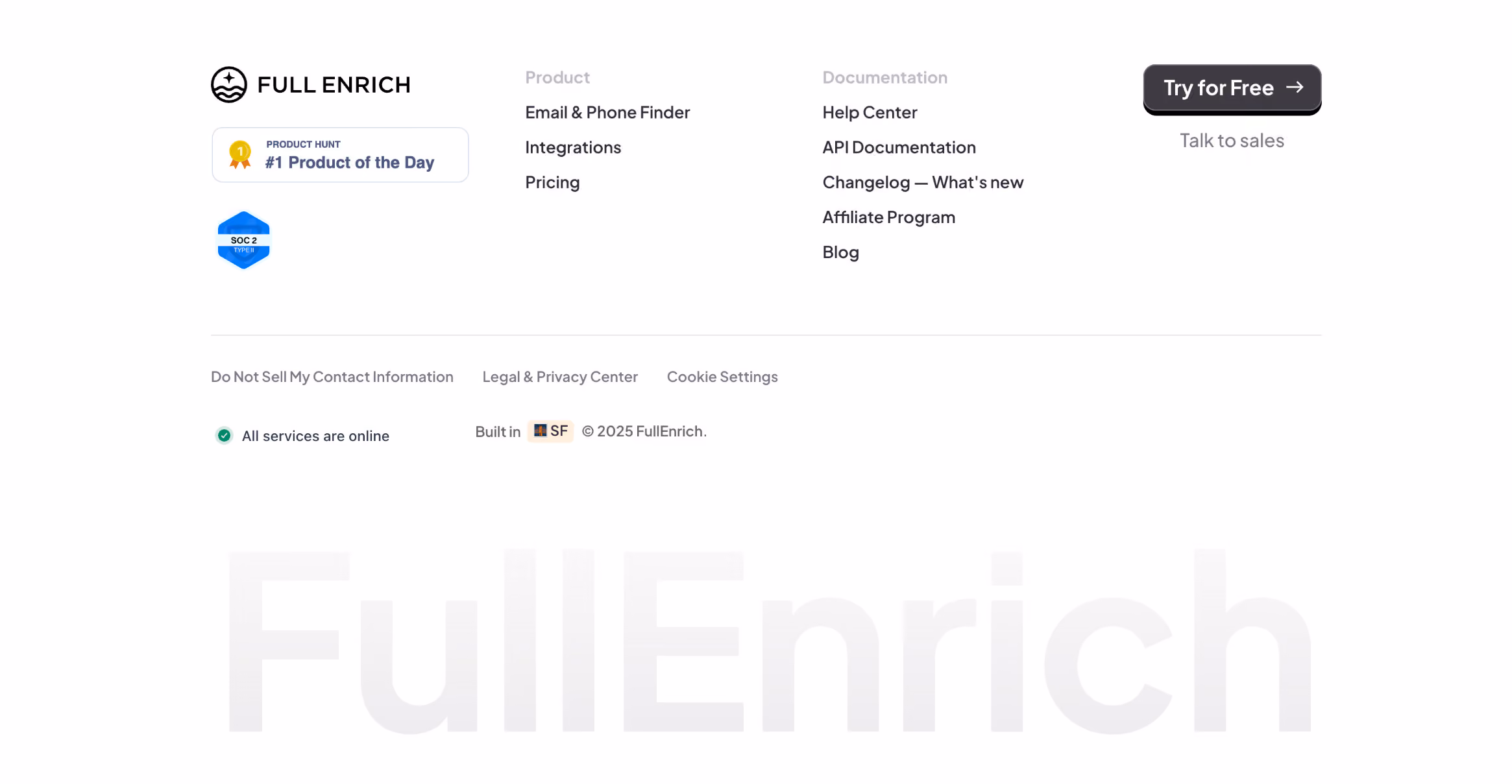 FullEnrich Footer