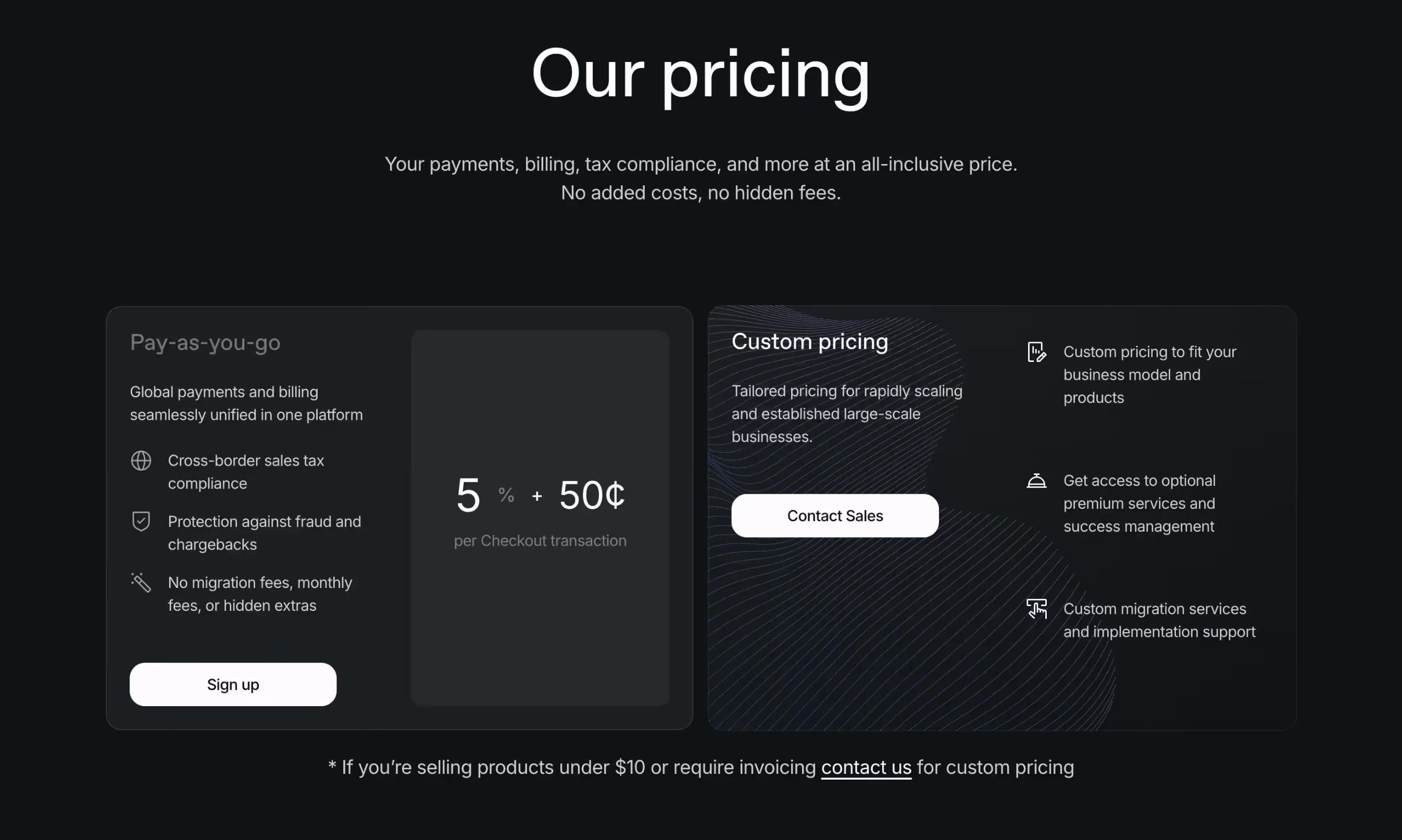 Paddle Pricing