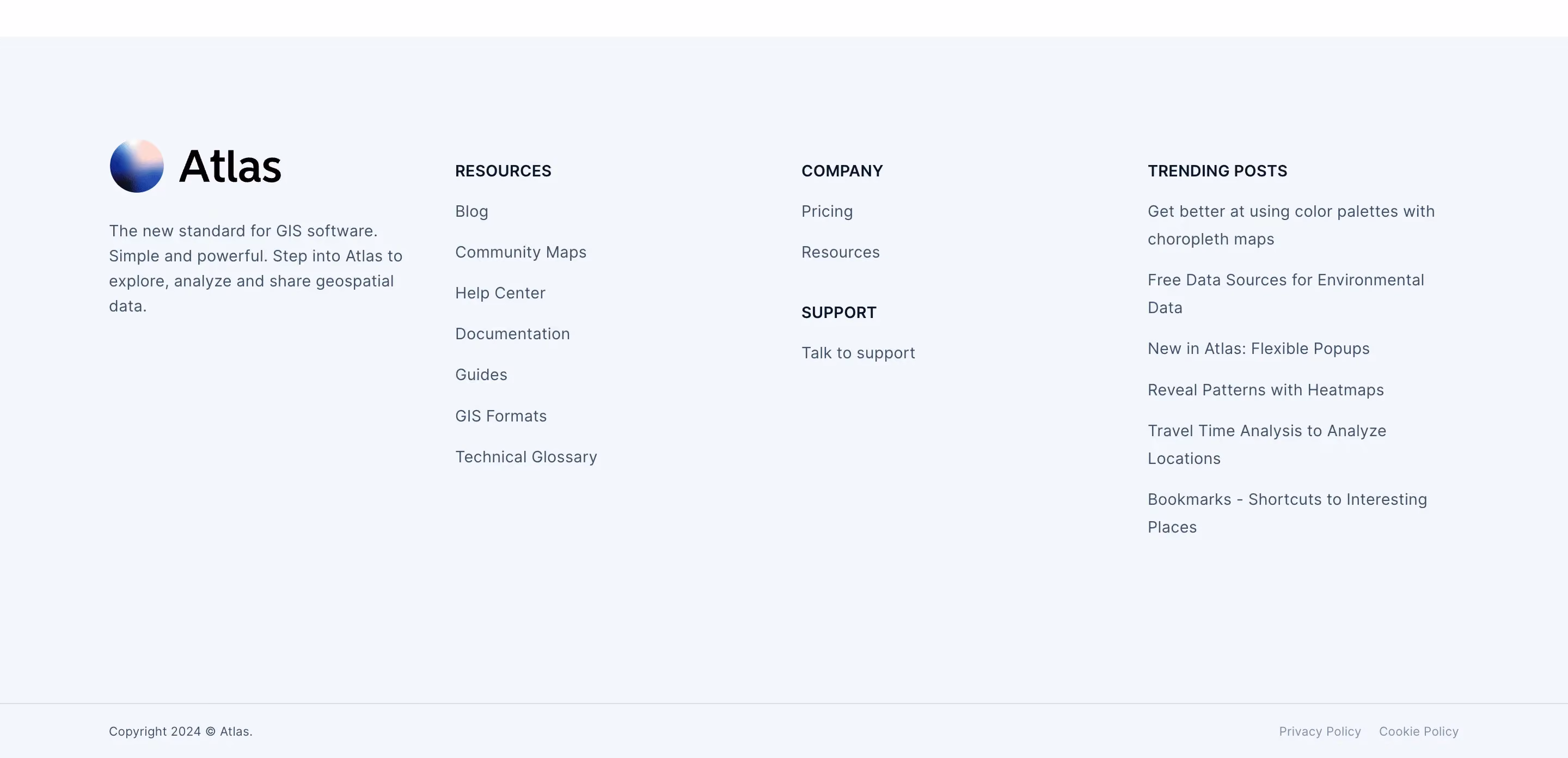 Atlas Resource navigation
