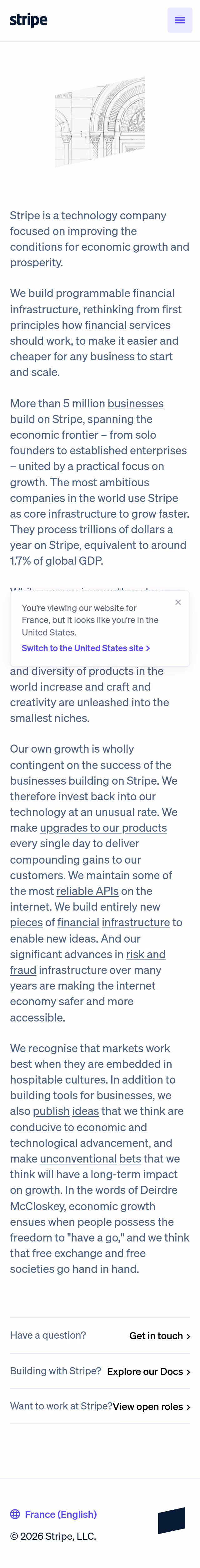 Stripe Landing Page