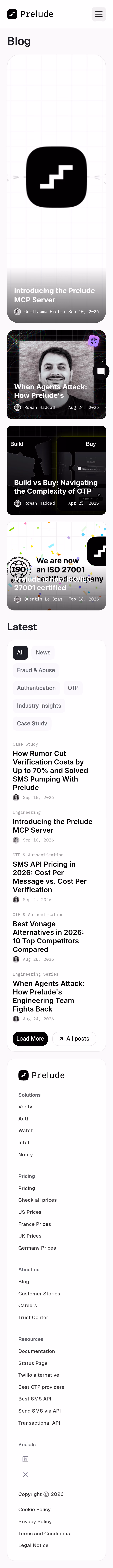 Prelude Blog Feed