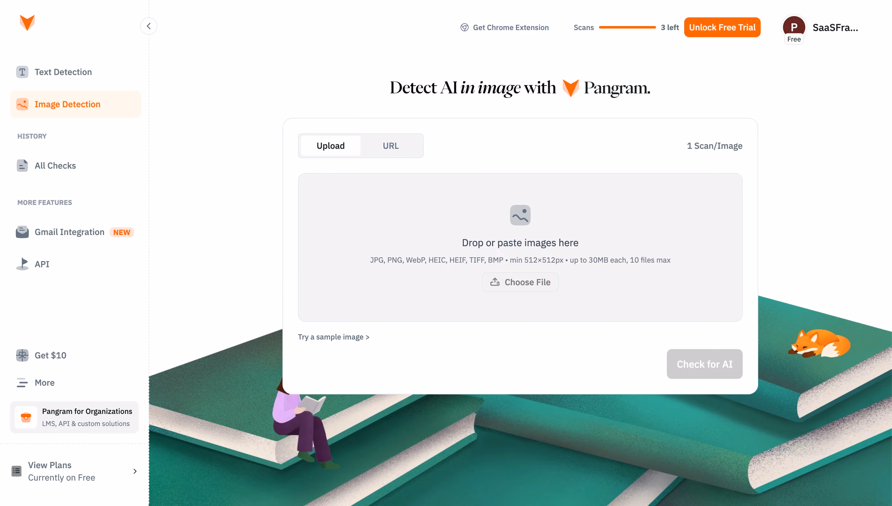 Pangram Upload an image for AI detection