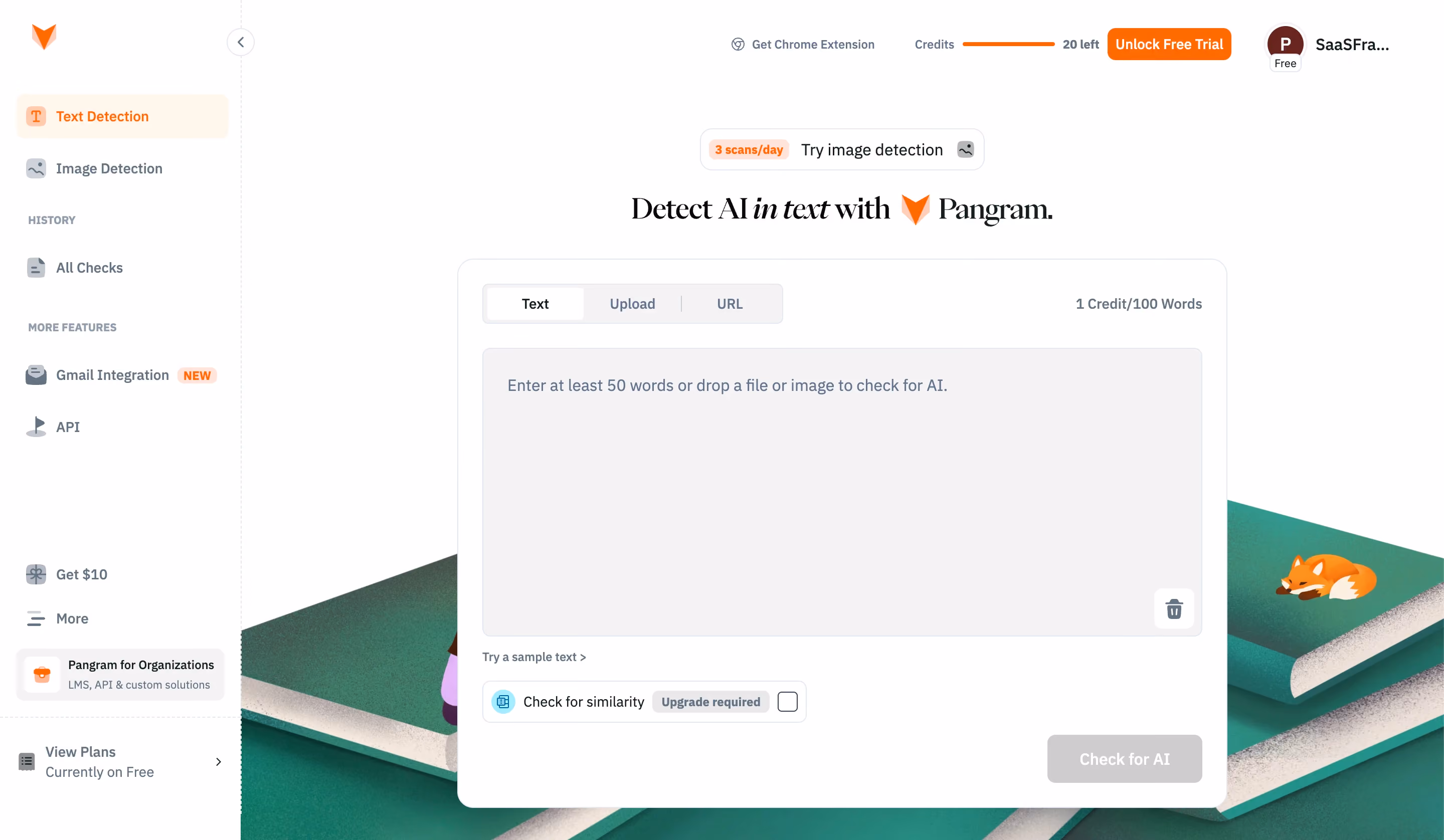 Pangram AI text detection