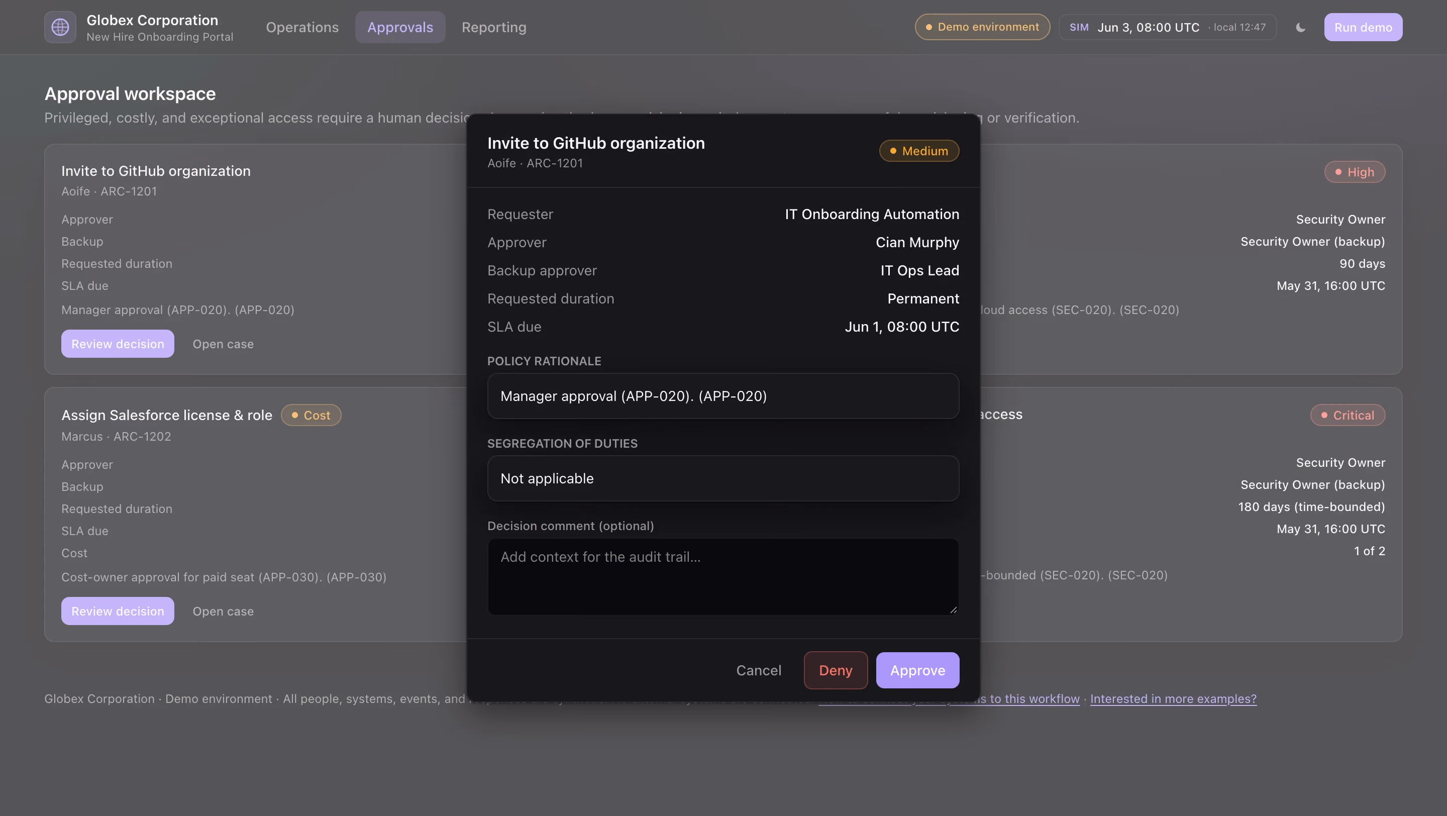 Tines Access Approval Review