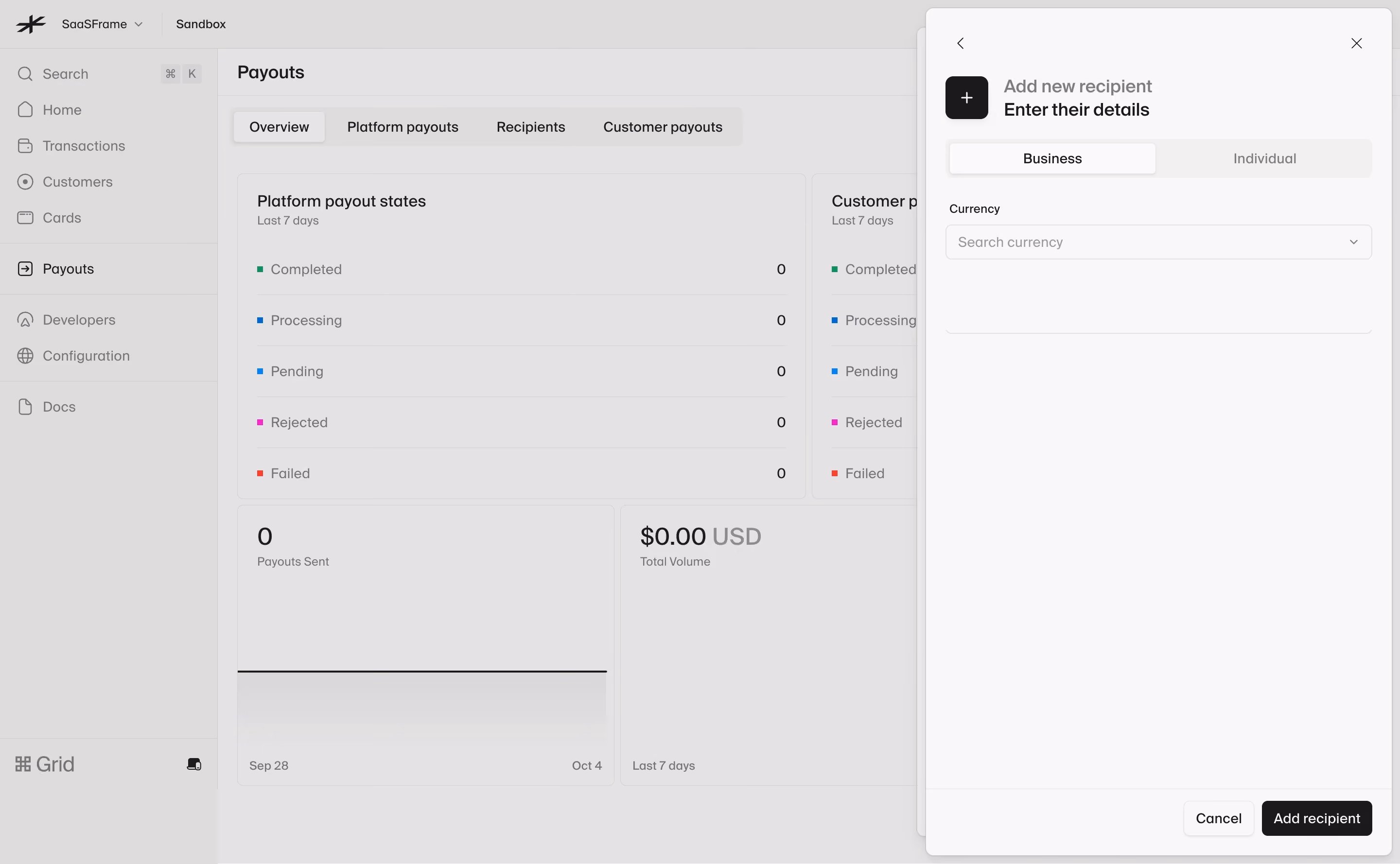 Lightspark Recipient Type & Currency